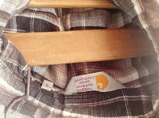Carhartt Camisa Franela Cuadros Talla S