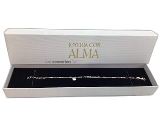 pulsera plata 925mm con piedra con circonita