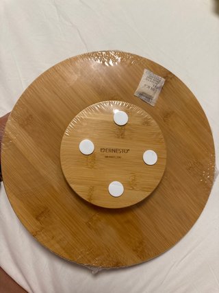 Plato giratorio madera para tapear compartiendo