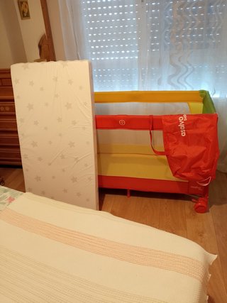 Cuna de viaje plegable ASALVO + colchón