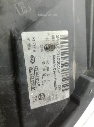 23158900 faro izq 1z1941017s skoda octavia 1.9 tdi