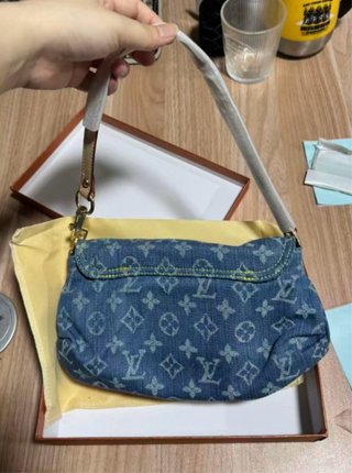 Borsa Louis Vuitton Denim Blu
