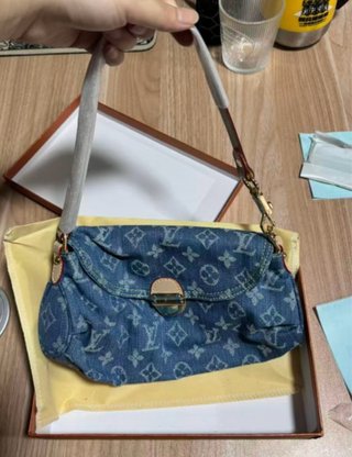 Borsa Louis Vuitton Denim Blu
