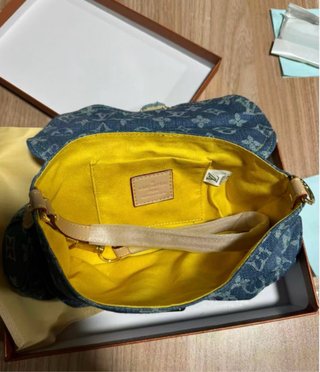 Borsa Louis Vuitton Denim Blu