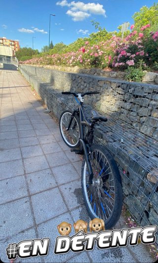 Bicicleta con suspensión delantera y trasera