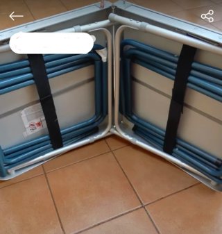 Tavolo e Sedie Pieghevoli da Campeggio per la Spiaggia