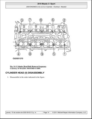Manual Taller Mazda 3 / Mazdaspeed 2010