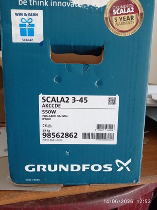 POMPA ACQUA GRUNDFOS SCALA2 3-45 550W
