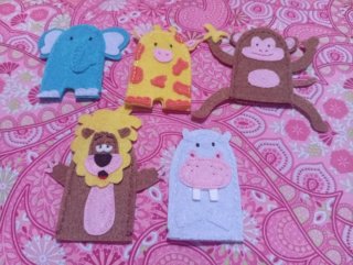 Marionetas de dedo de fieltro - Animales