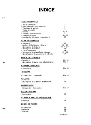 MANUAL DE REPARACIÓN RENAULT MOTOR C 1600 ’88