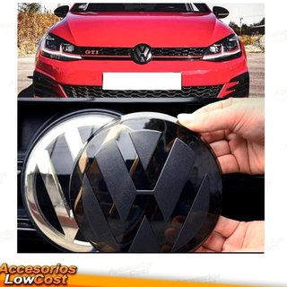 LOGO FRONTAL Y TRASERO NEGRO BRILLO PARA GOLF 7 7