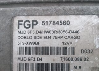 51784560 centralita motor fiat doblo (119) 481082