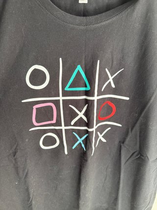 Camiseta PlayStation XL Tictactoe