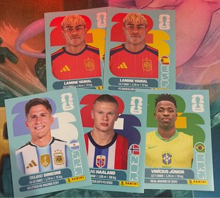 Cromos Mundial Panini pack varios x5