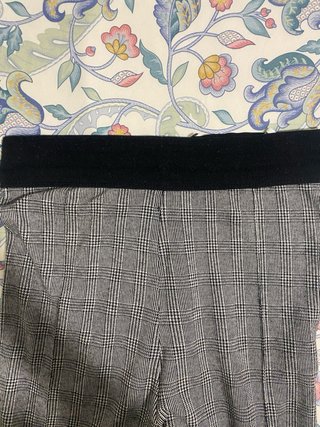 Pantalón cuadros cintura elástica