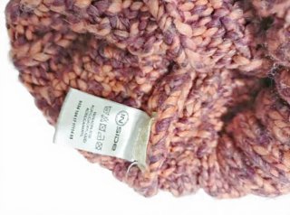 Conjunto gorro pompón + braga rosa/morado