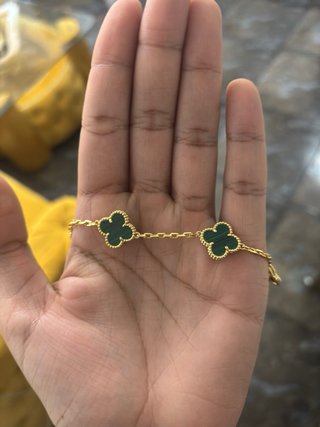 Pulsera Van Cleef & Arpels Oro y Verde