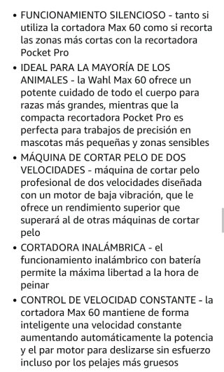 Wahl perro NUEVA