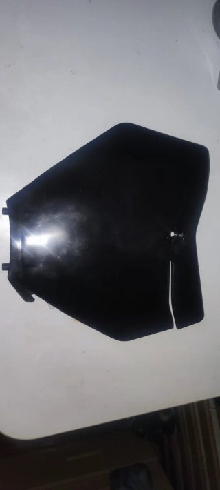 Careta plana moto negra
