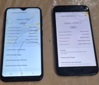Lote 2 Samsung Galaxy A20e J3