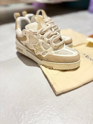 Scarpe Louis Vuitton Skate Beige/Bianche Tg. 42