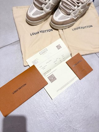 Scarpe Louis Vuitton Skate Beige/Bianche Tg. 42