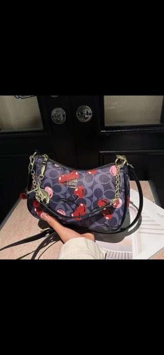 Bolso Coach Cherry Azul y Rojo