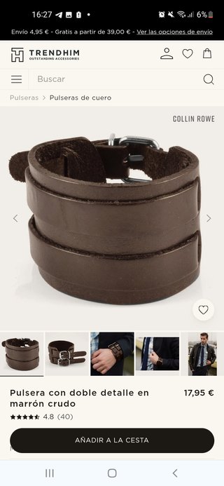 Pulsera de cuero