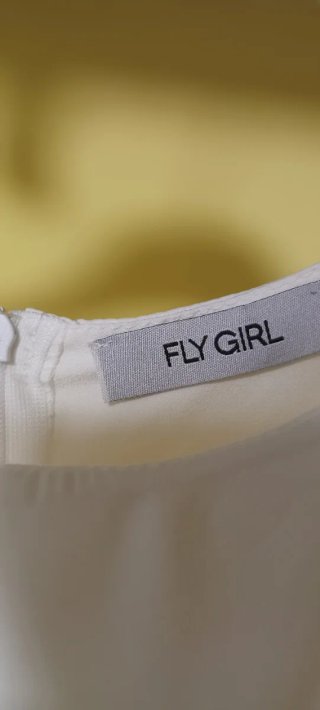 Vestito pantalone elegante Fly Girl bianco