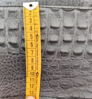 Bolso gris efecto piel cocodrilo