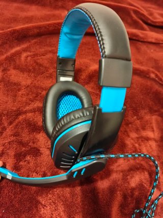 Auriculares Gaming Azul y Negro