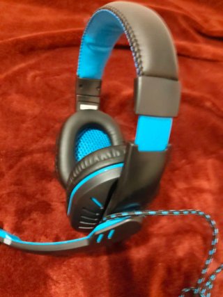 Auriculares Gaming Azul y Negro