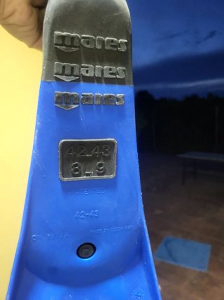 Aletas de natación Mares Avanti HP azules