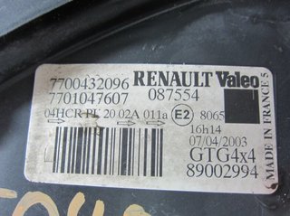 Faro izq renault 7700432096 megane 1.6 16v 1365057