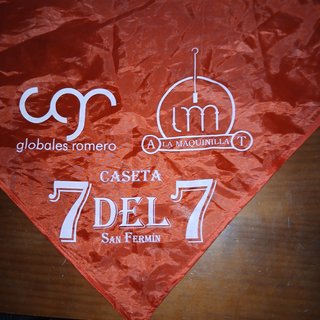 Pañuelo rojo San Fermín Caseta 7 del 7