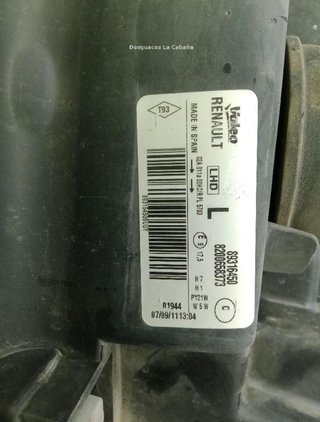 23152809 faro izquierdo 7701069734 renault modus /