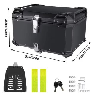 Baúl aluminio 65L negro