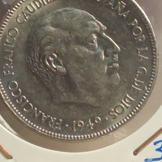 2 Monedas 5 Pesetas 1949 *49 y *50 EBC++