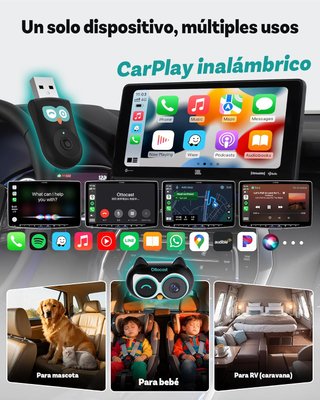 OTTOCAST Cabin Care 2026 CarPlay Vigilabebés 1080p