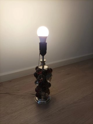 Lámpara sobremesa Murano uva cristal