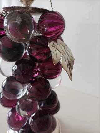 Lámpara sobremesa Murano uva cristal