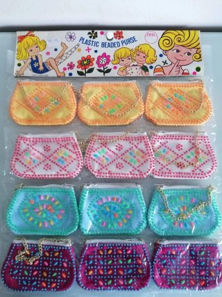 Borsellini con perline vintage da collezione
