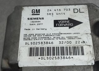 CENTRALITA AIRBAG OPEL ASTRA G CARAVAN 24416703 1
