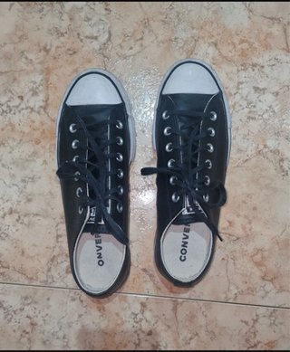 Converse Cuero Negro Talla X