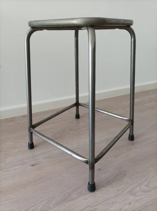 Taburete vintage tubular