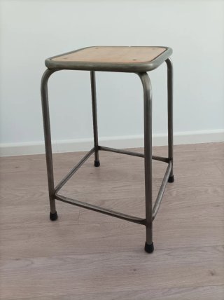 Taburete vintage tubular