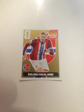 Panini Extra Sticker Erling Haaland Oro