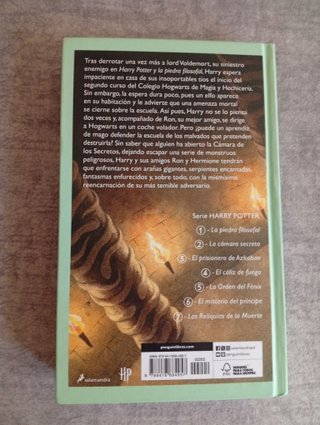LIBRO DE HARRY POTTER Y LA CAMARA SECRETA