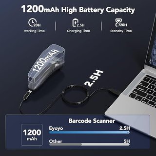 Eyoyo Bluetooth escáner portátil 2D código Barras