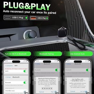 Aieloar micro Adaptador inalámbrico CarPlay UK